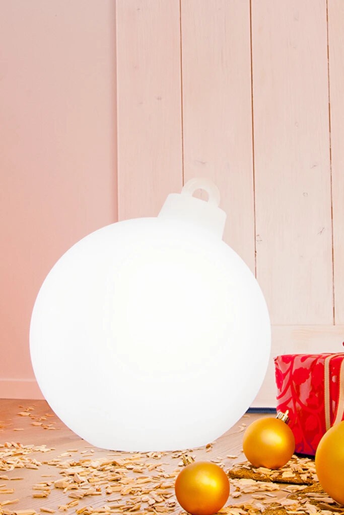 8 Seasons Design Dekoleuchte Shining Christmas Ball weiß