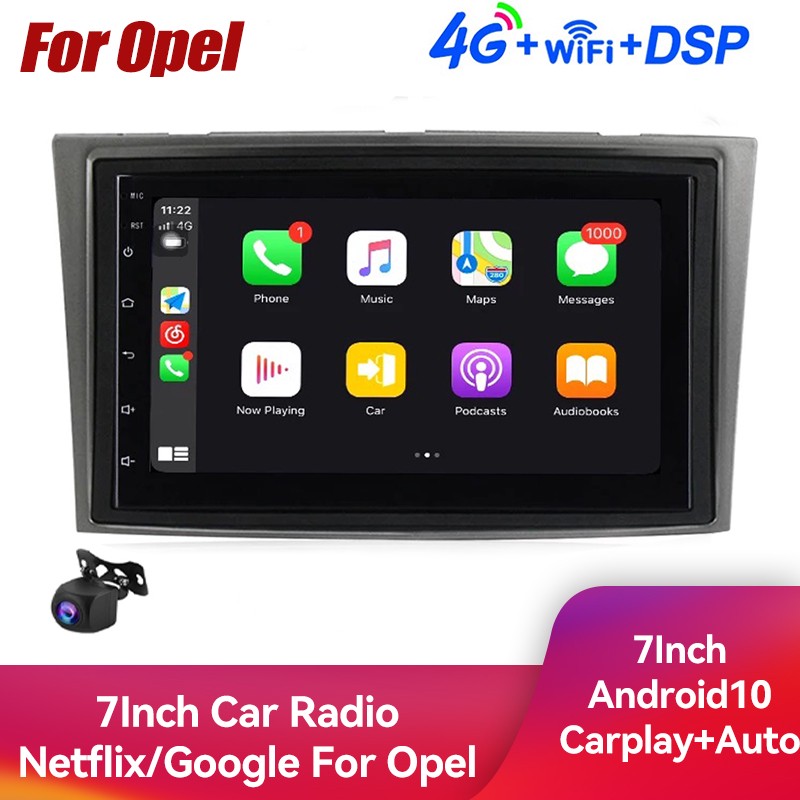 Android10 2DIN CAR DVD GPS Navi Auto Multimedia For Opel Vauxhall Astra HGJ Vectra Antara Zafira Corsa Vivaro Meriva Veda NO DVD Player