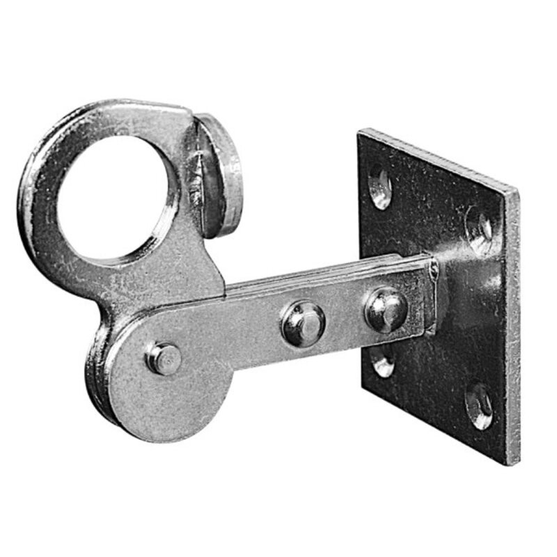 Klappladen-Feststeller Fensterladen Halter mit Ring zum Aufschrauben 70 mm verzinkt