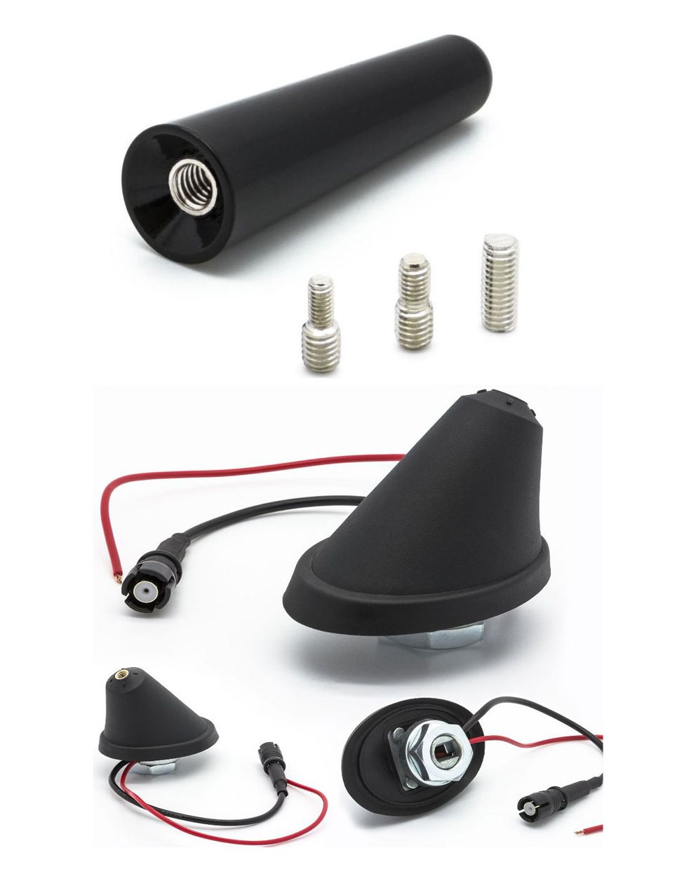 Mini 3cm Auto Dach-Antenne Verstärker Radio FM RAKU II #17 Fiat Lancia Alfa Ford