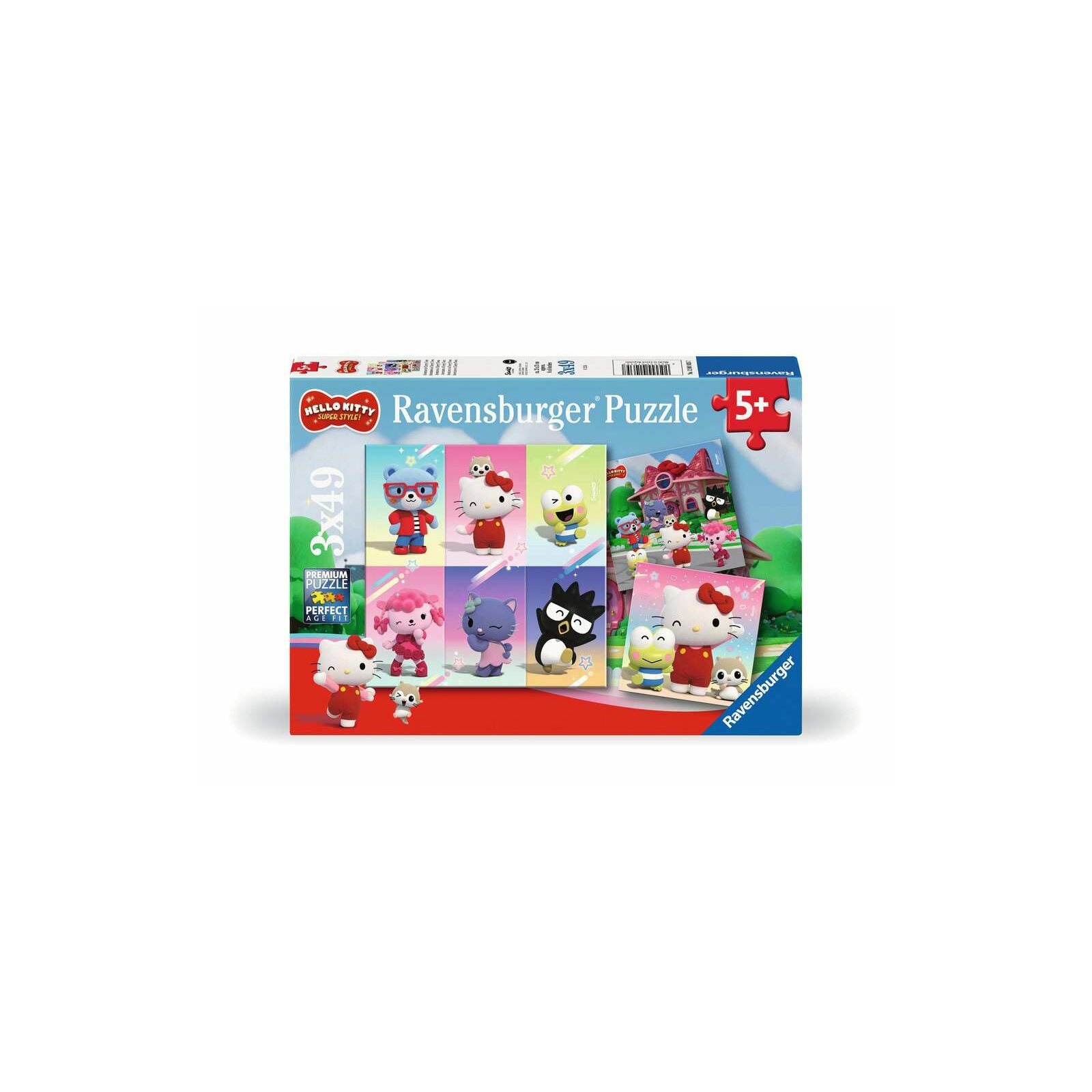 Ravensburger - Abenteuer in Cherry Town PUZZLE (3 x 49 TEILE)