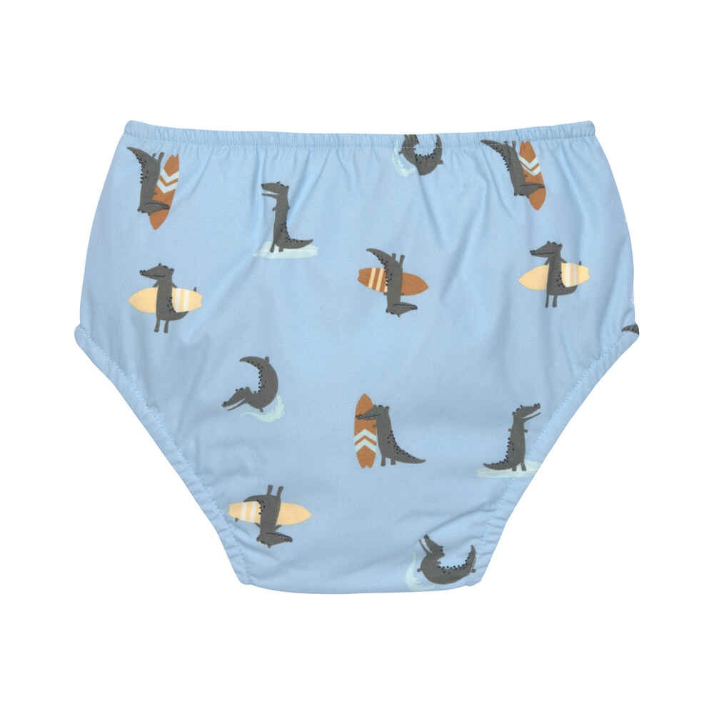 Lässig UV Schutz 60 Schwimmwindel Crocodile sky blue Gr.86