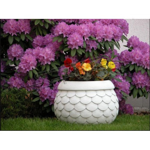 Blumenkübel Pflanz Kübel Natur Dekoration Garten Figur Vasen Blumentöpfe
