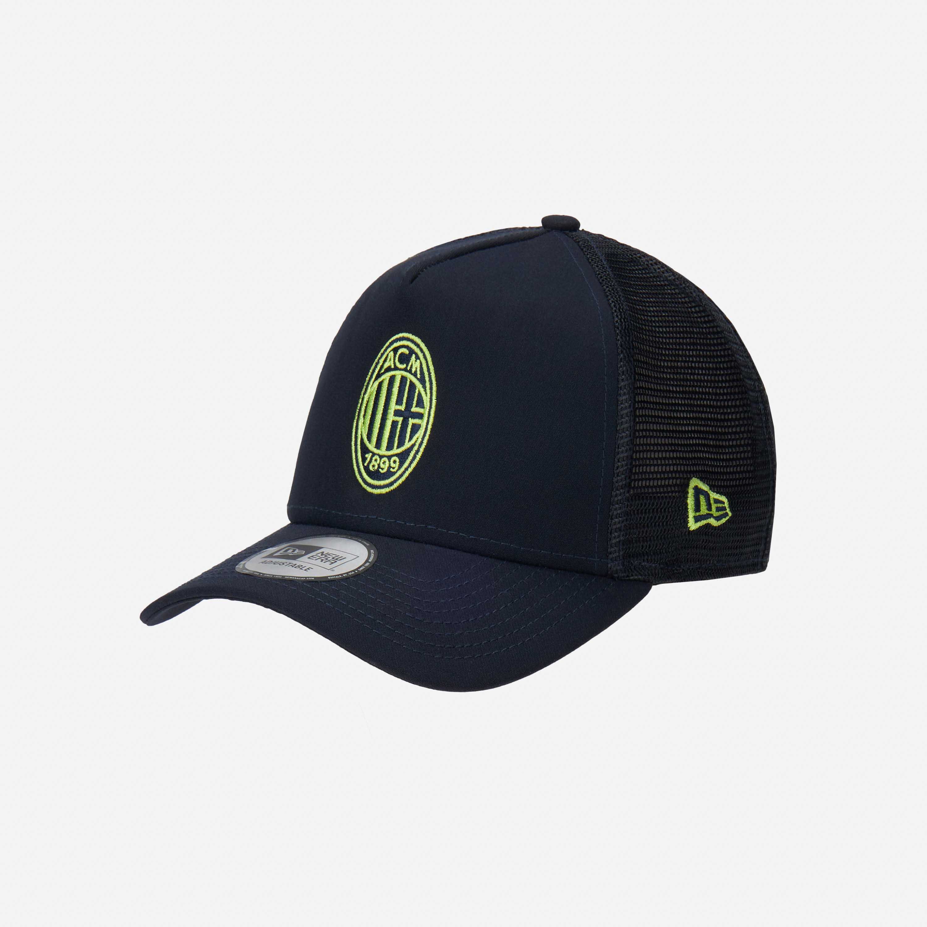 NEW ERA X AC MILAN TRUCKER CAP WITH NEON LOGO
