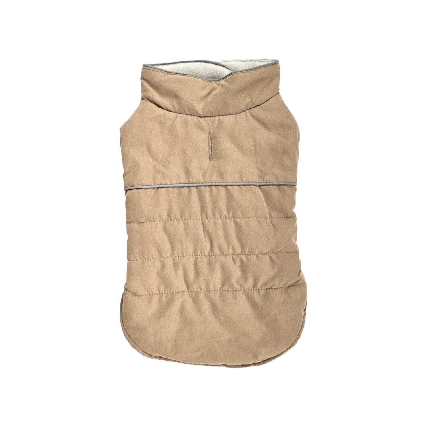 Hundepullover & Hunde-Wintermantel » Hundejacke » schützt vor Kälte & Wind » schnell anzuziehen » Größe S / ca. 30 cm - Hunde-Wintermantel / Beige