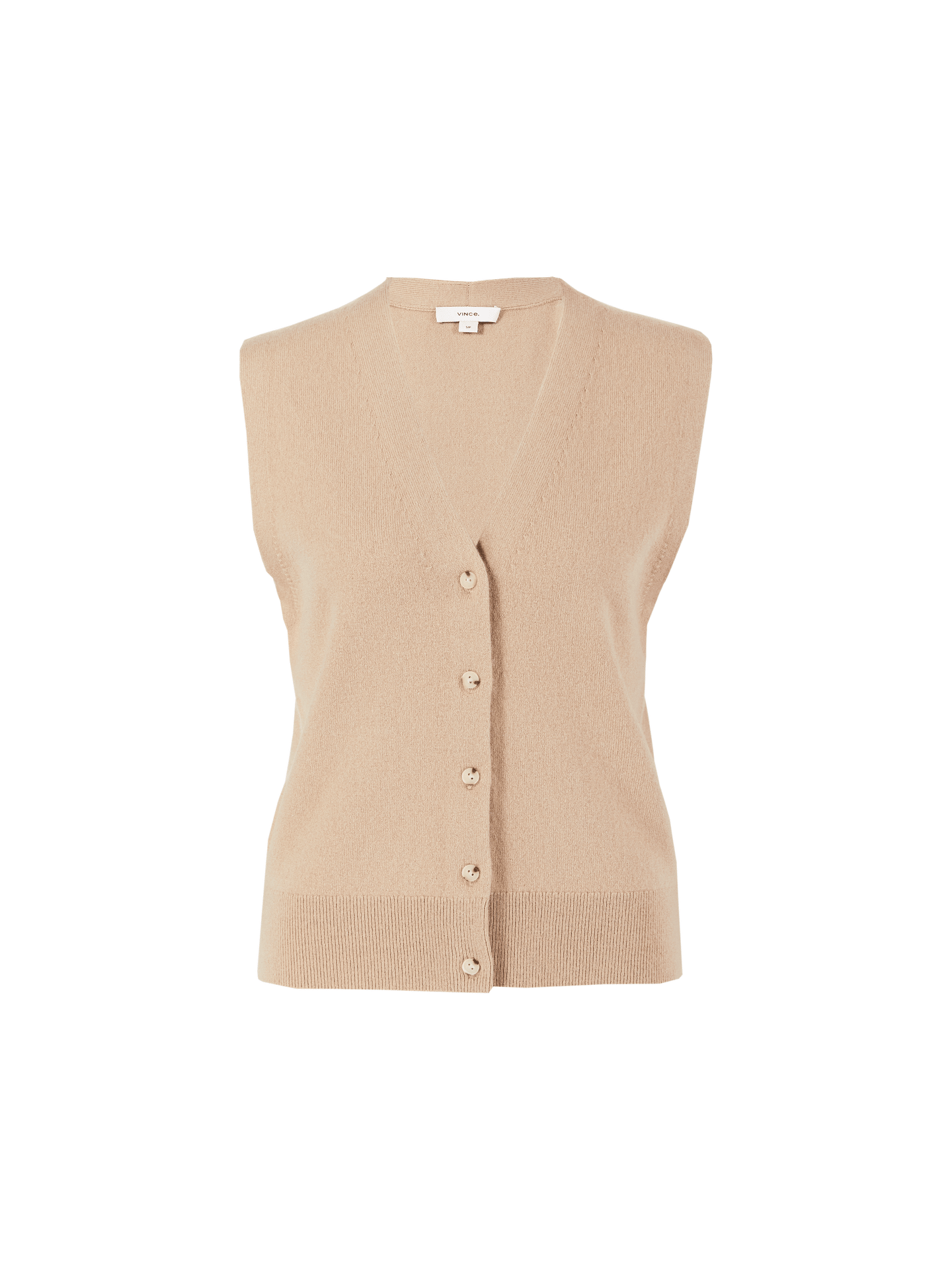 Woll-Cashmere-Pullunder Braun