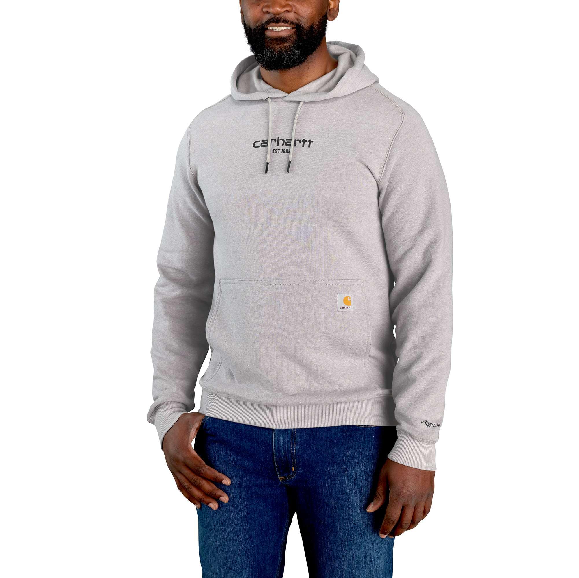 Carhartt Herren Sweatshirt - carhartt force™ relaxed fit lightweight logo graphic sweatshirt - Grau - XL