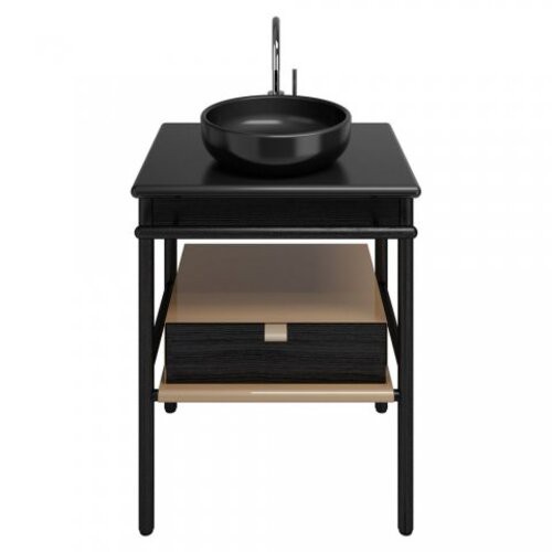 Burgbad Mya Keramik-Aufsatzwaschtisch inklusive Waschtischunterschrank, 650mm, SFKH065F3192C0038
