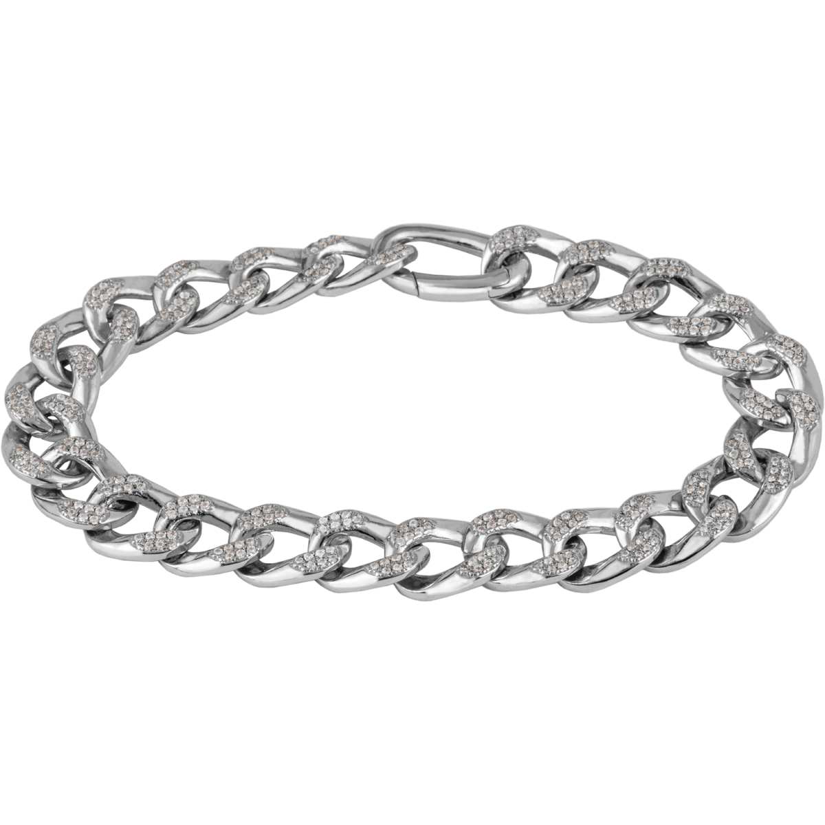 Panzer Armband Sterlingsilber mit Topasen