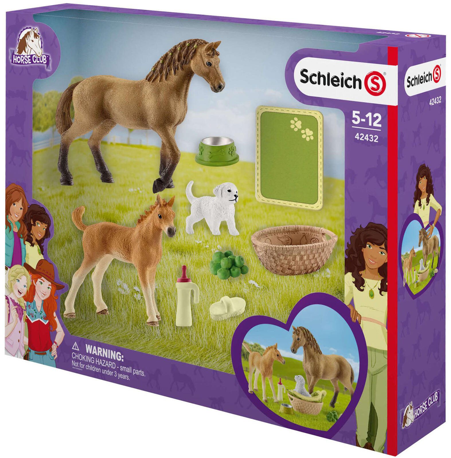Schleich® Spielfiguren-Set Horse Club Sarahs Tierbaby-Pflege 42432