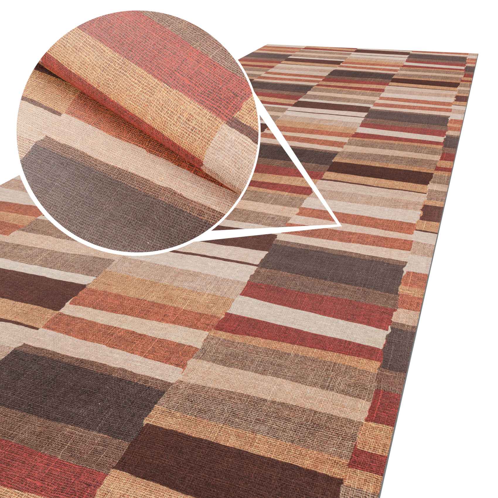 Küchenläufer Teppichläufer Küchenteppich Läufer Flur Patchwork 65cm rutschfest 100x65cm