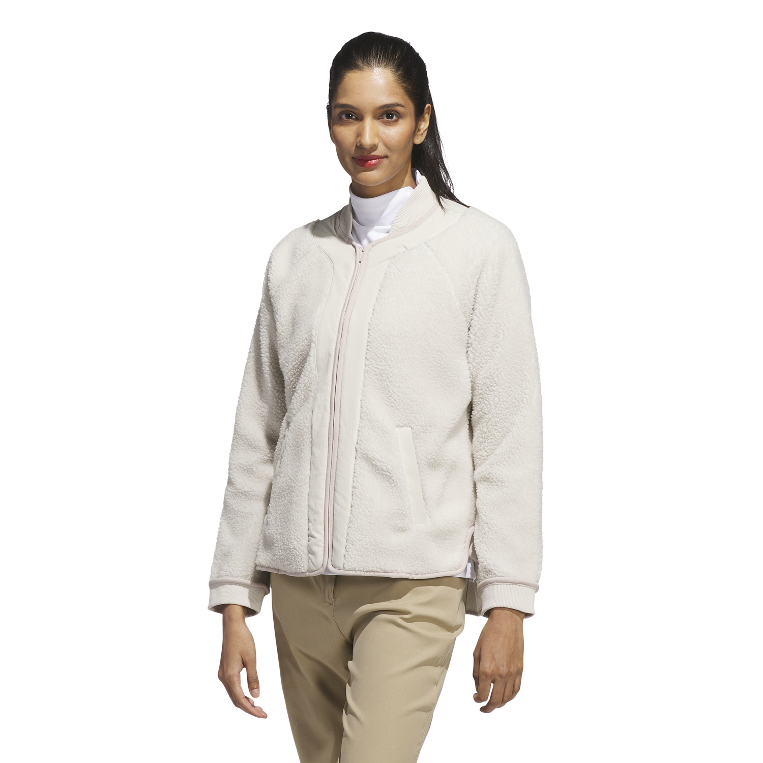 Adidas Jacke Go-To Fleece, beige/taupe