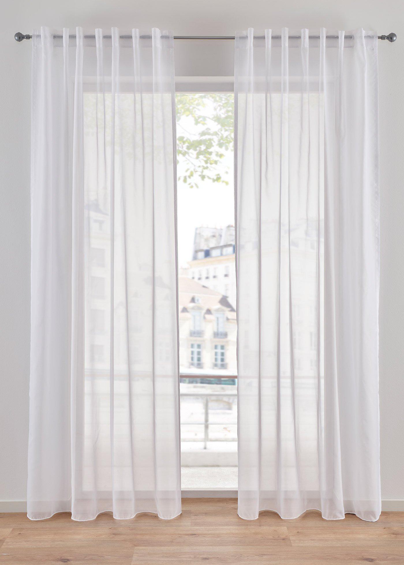 Gardine aus leichtem Voile (1er Pack)