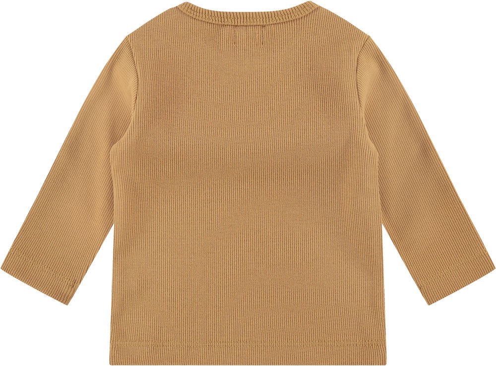 Babyface Baby Uni Langarm-Shirt Bio-Baumwolle curry