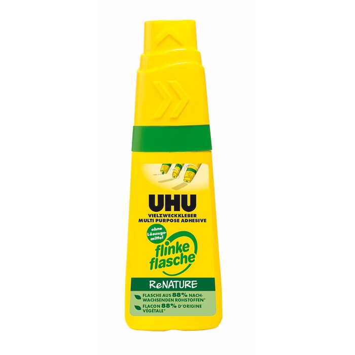 UHU Vielzweckkleber Flinke Flasche ReNATURE ohne Lösungsmittel 40 g