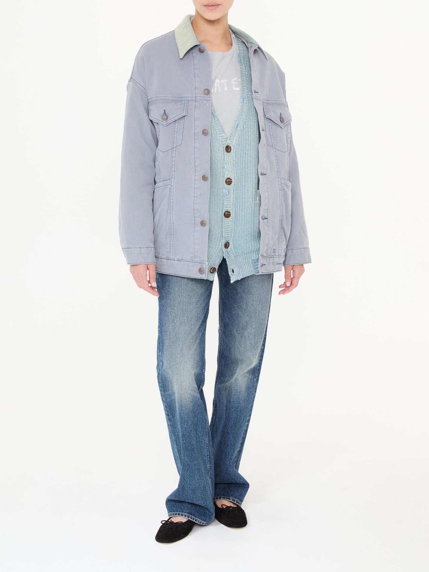 Jeansjacke 'Lacey' Blau