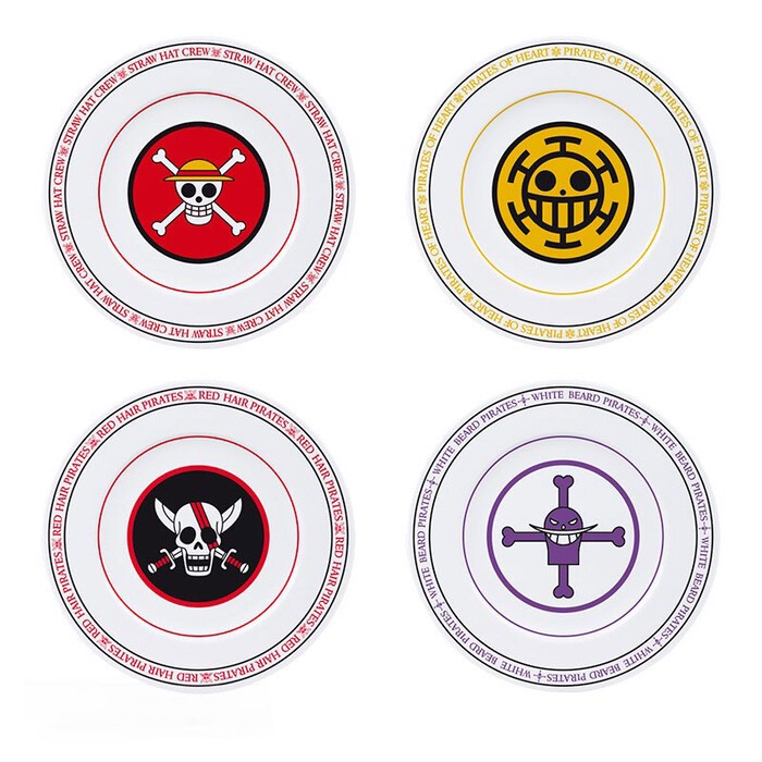 ABYSTYLE Teller-Set mit 4 Emblemen aus Porzellan mehrfarbig