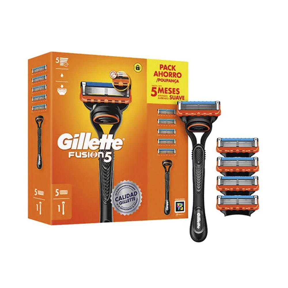 Gillette Fusion 5 Rasierer + 5 Nachfüllpackungen