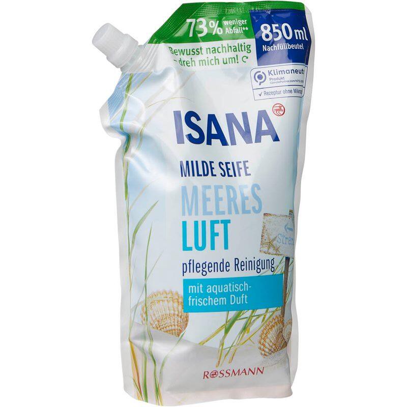 ISANA Flüssigseife Nachfüllpackung Frischeduft 0,85 l