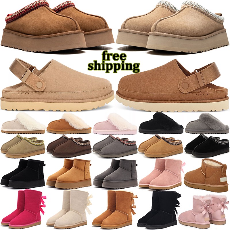 Australia ugg boots tazz tasman slippers goldenstar clog ultra miniuggs uggstasmans uggsultramini hommes femmes bottes de créateur neige hiver pa