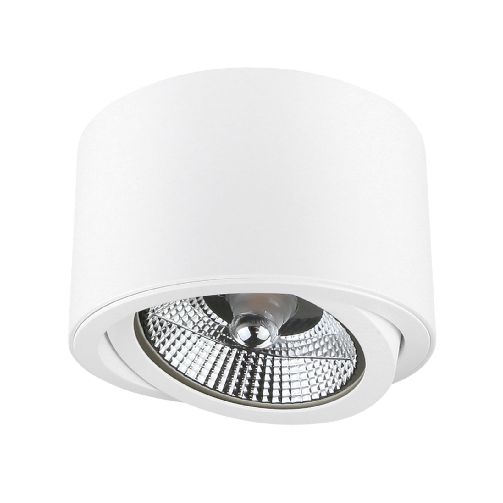 SpectrumLED® CHLOE AR111 LED Deckenleuchte / Deckenspot schwenkbar, rund, weiß, einflammig 1x GU10 250V für Innen IP20