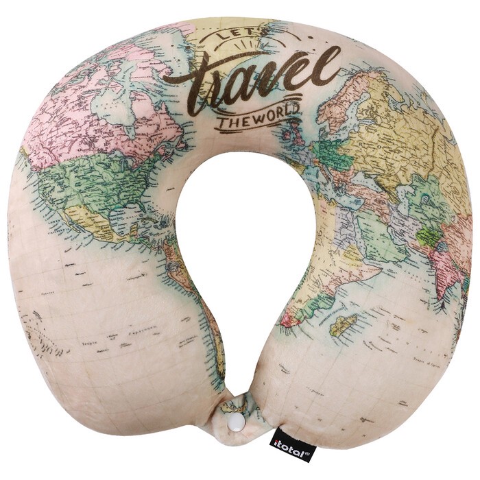 I-TOTAL Nackenkissen Serie Travel 30 x 27 cm bunt