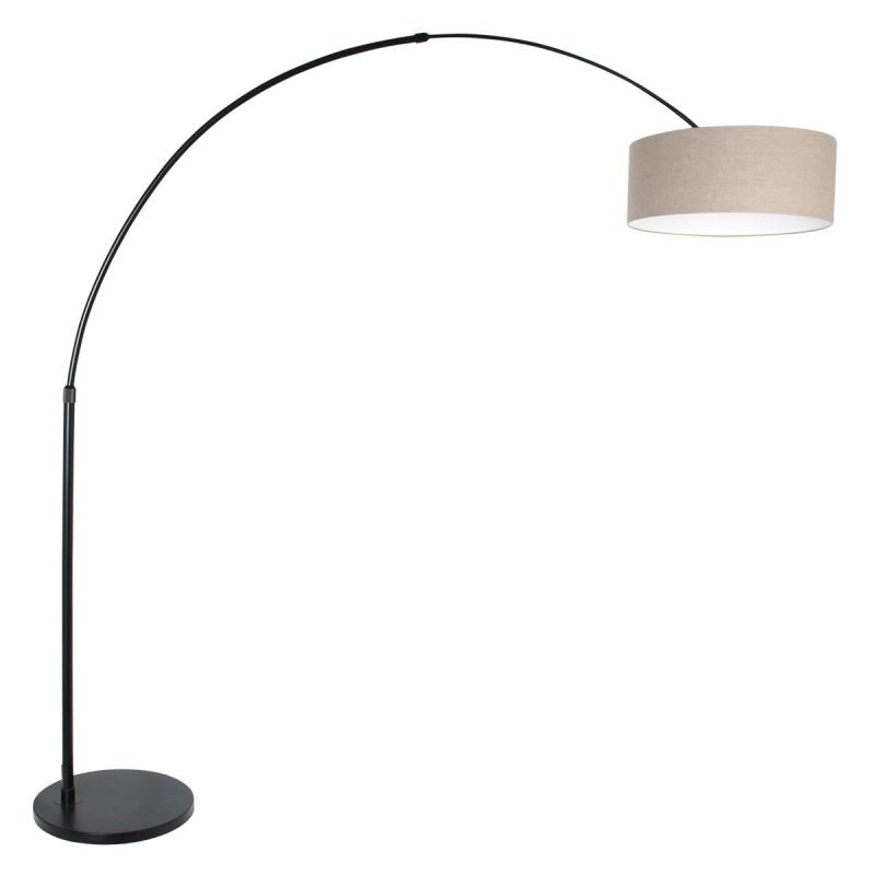 Steinhauer Bogenleuchte Sparkled Light schwarz verschiedene Variationen grau (Leinen)