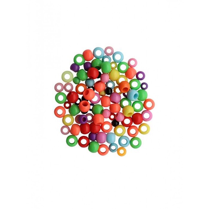 Schmuck-Perlen 6 x 9 mm 25 g Mix bunt