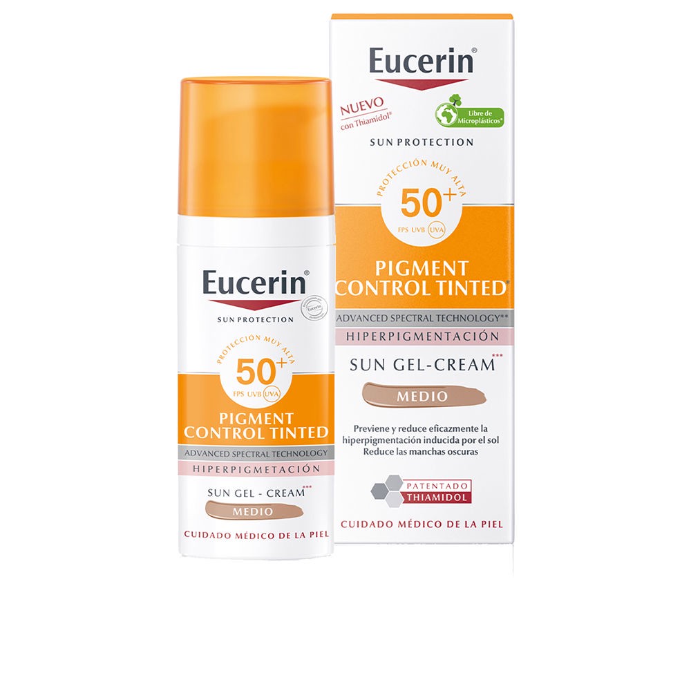 Sonnenschutz Pigmentkontrollgel-Cremefarbe SPF50+ #mittel