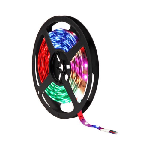 EpiLED® Heller RGB LED Strip / LED Band / LED Streifen 5m 12V DC 72 Watt 300 RGB SMD selbstklebend, kürzbar & dimmbar Wasserschutz IP65