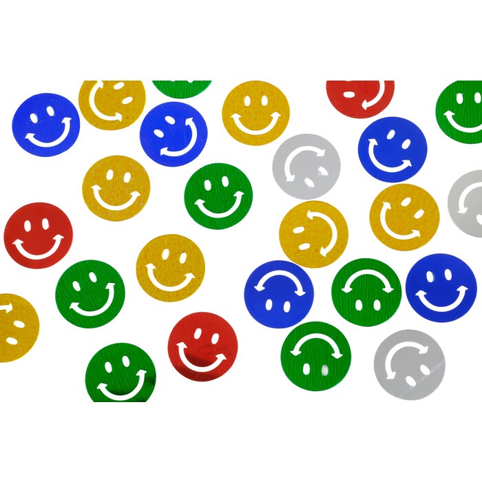 Konfetti Smiley 15g bunt