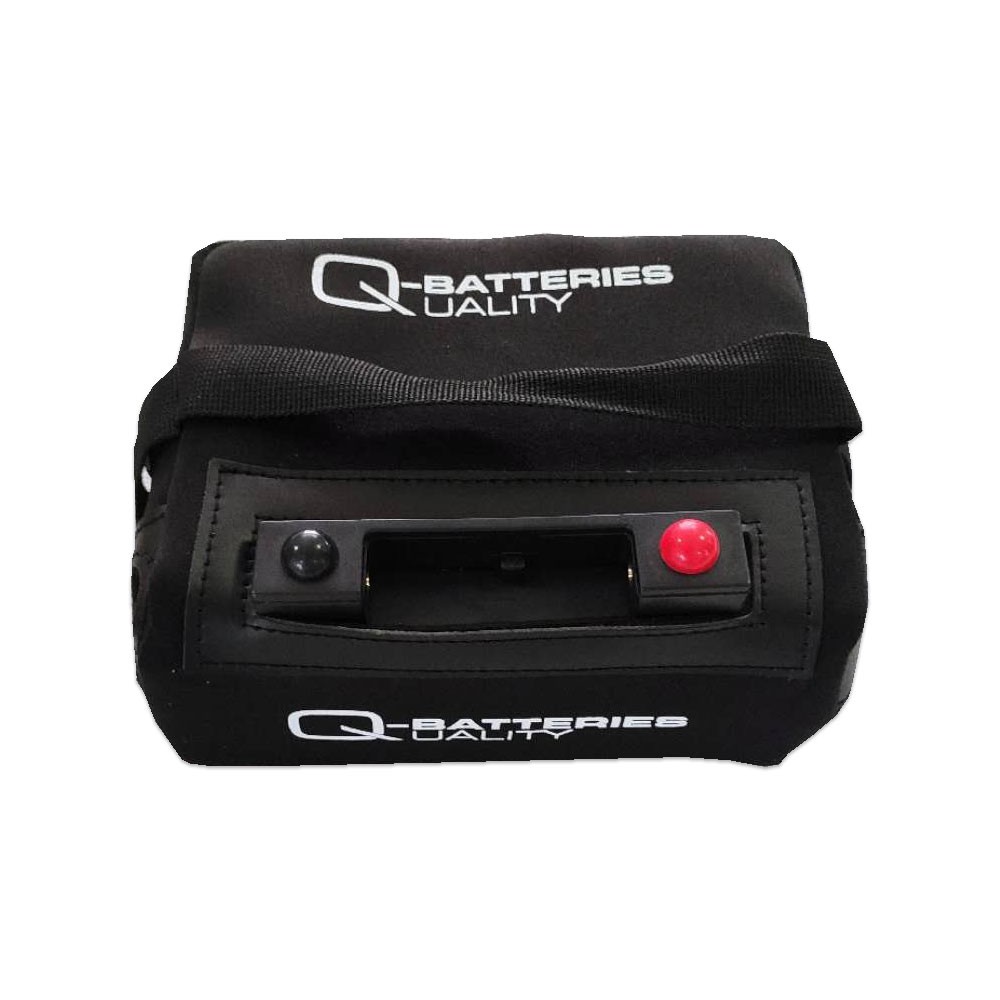 Q-Batteries 12Lith-18 Lithium Akku Pack Golf 12,8V 18Ah 230,4Wh  inkl. Ladegerät + Tasche
