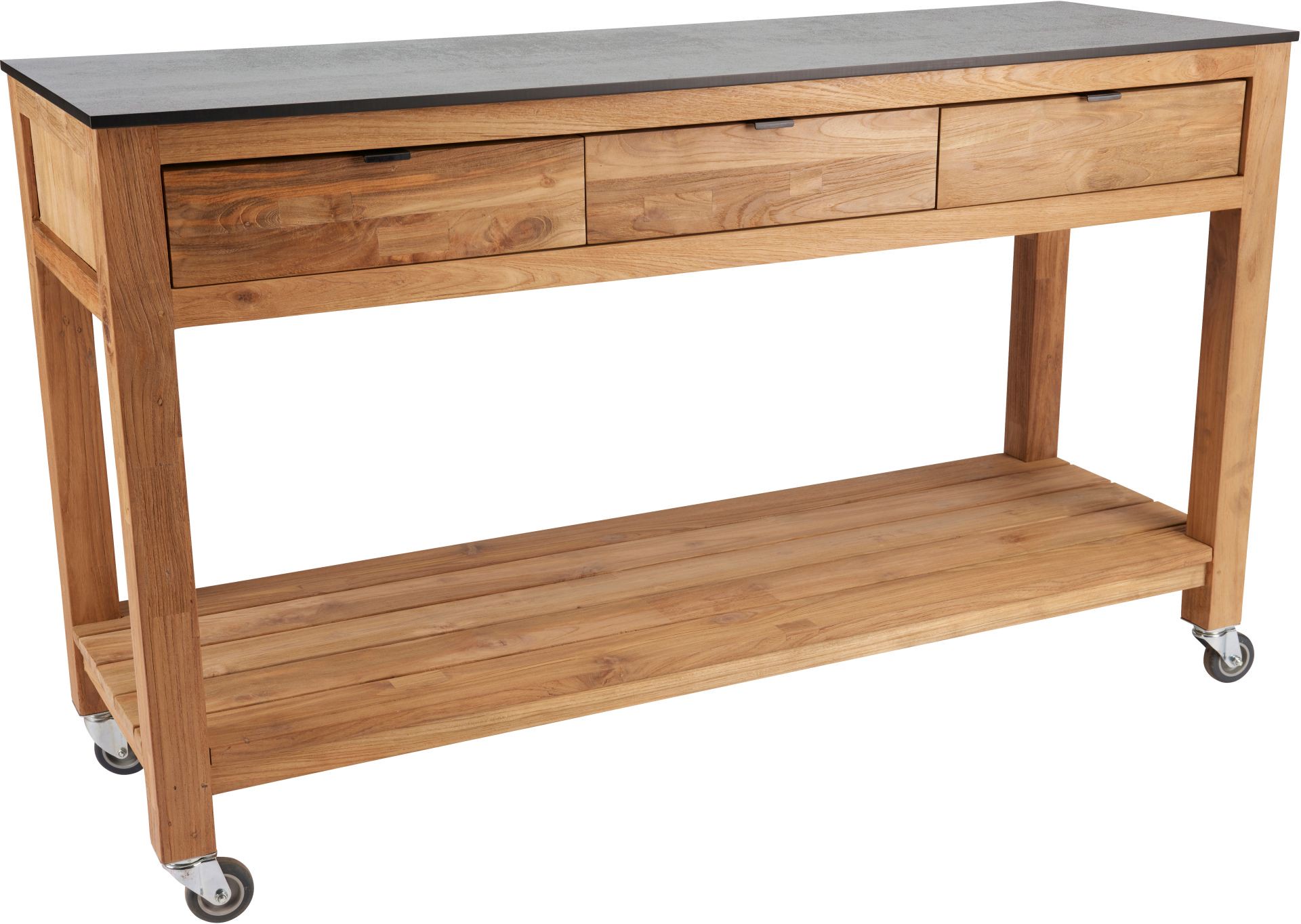 Stern Hilda Sideboard 3 Schubladen 150x50x90 cm Zement hell
