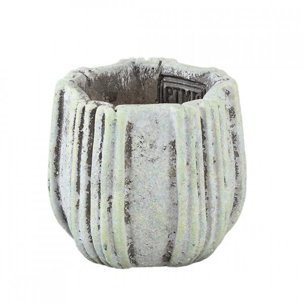 PTMD Blumentopf Valerio XS grau/grün 9 cm