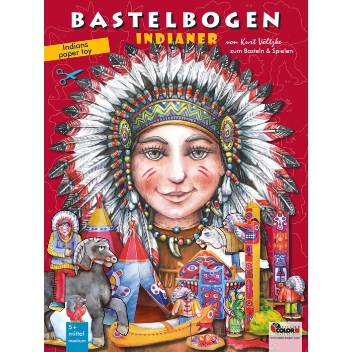 Indianer Bastelbogen - Spielzeug
