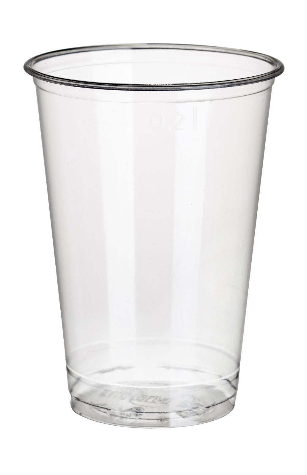 PAPSTAR pure Einweg-Trinkbecher 7.03 cm 0,2 l glasklar