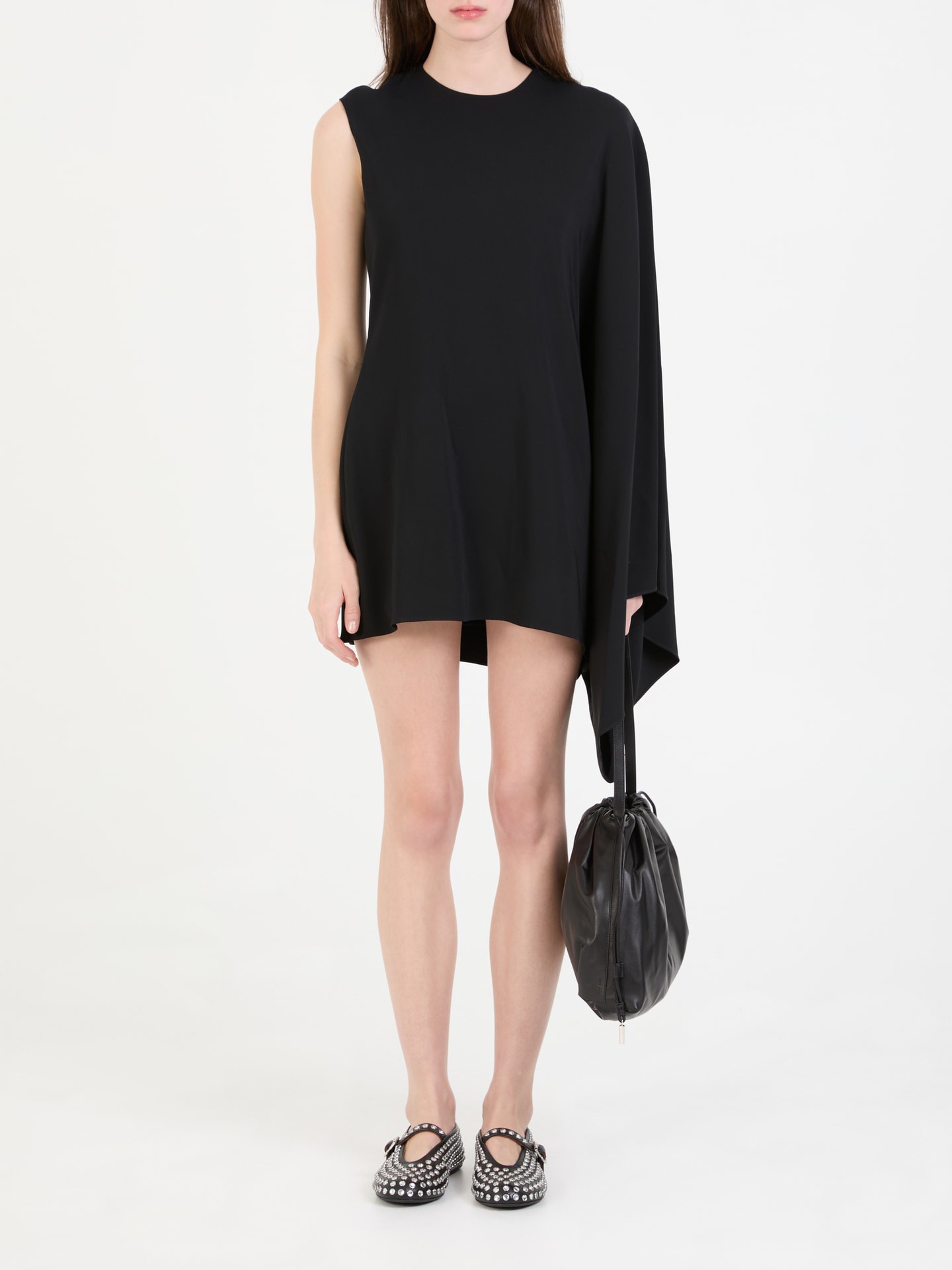 Asymmetrisches Kleid 'Kaftan' Schwarz