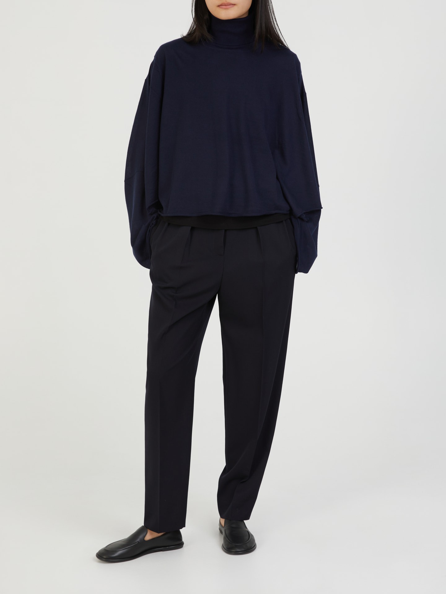Cashmere-Rollkragenpullover 'Erfurt' Marineblau
