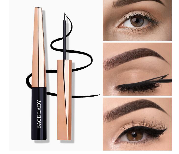 Crayon Eyeliner liquide imperméable noir, outil de maquillage pour les yeux à séchage rapide