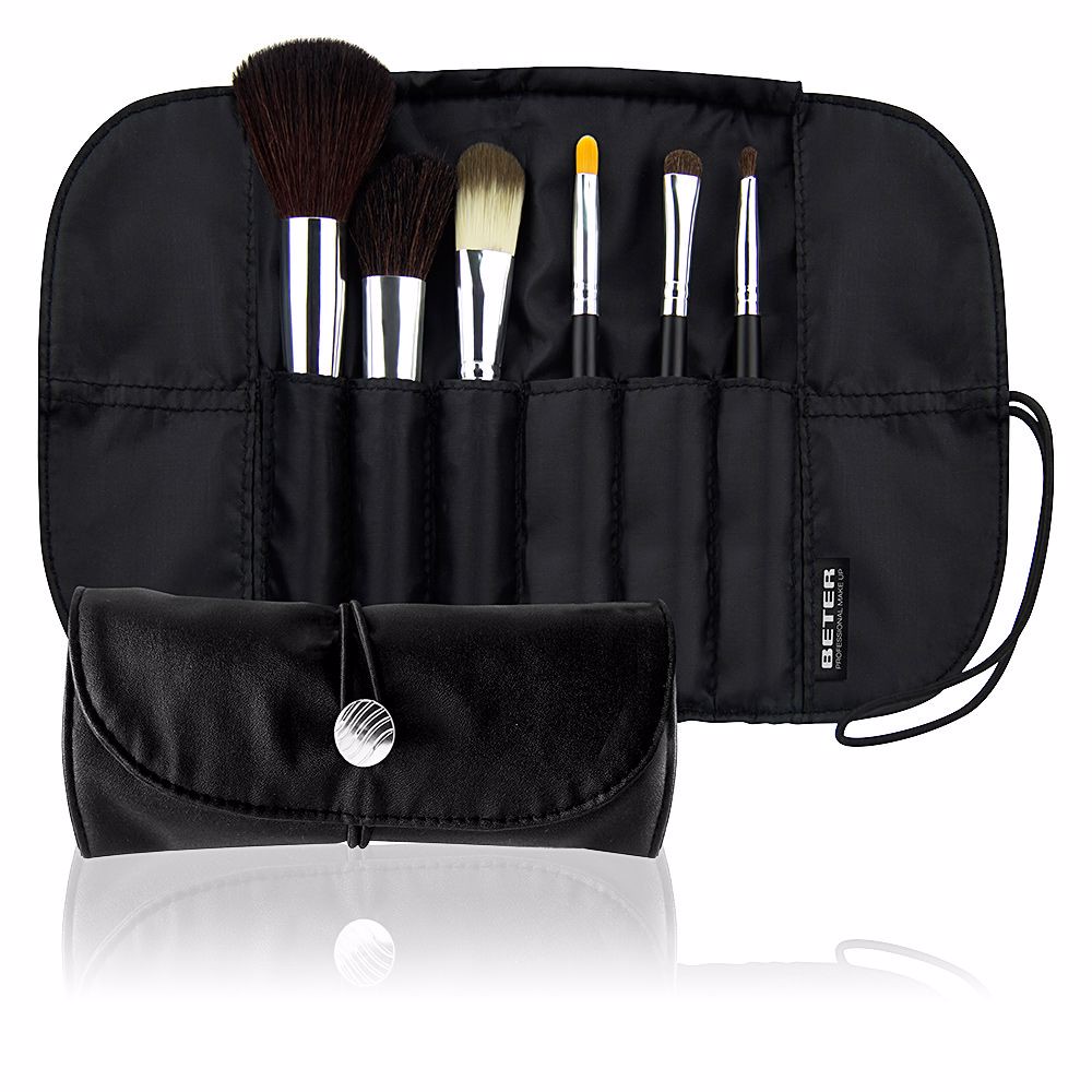 Professional estuche-manta con brochas make up 6 u