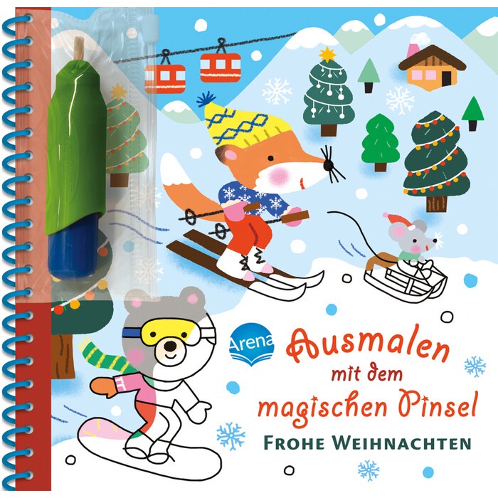 Mélisande Luthringer: Ausmalen mit dem magischen Pinsel. Frohe Weihnachten - Taschenbuch