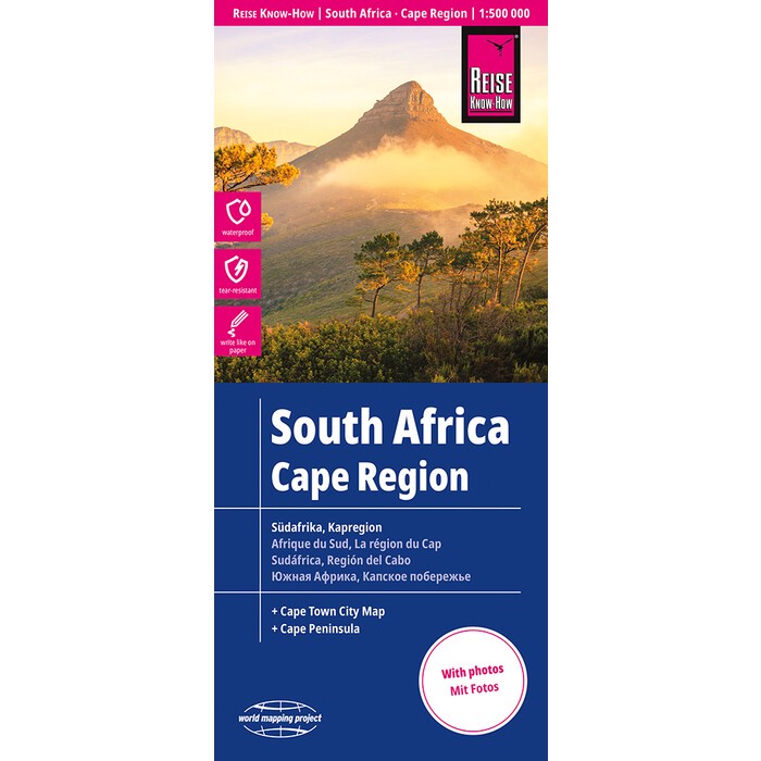 Reise Know-How Landkarte Südafrika Kapregion / South Africa, Cape Region (1:500.000). Afrique du sud, la région du cap. Sudáfrica, región del cabo