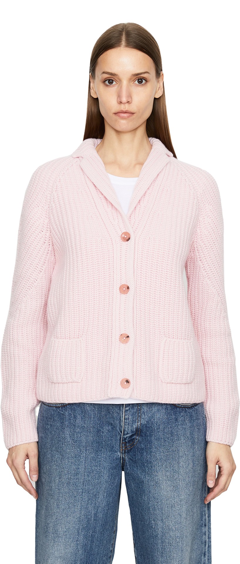 Cashmere-Strickjacke 'Gwendolyn' Light Rose