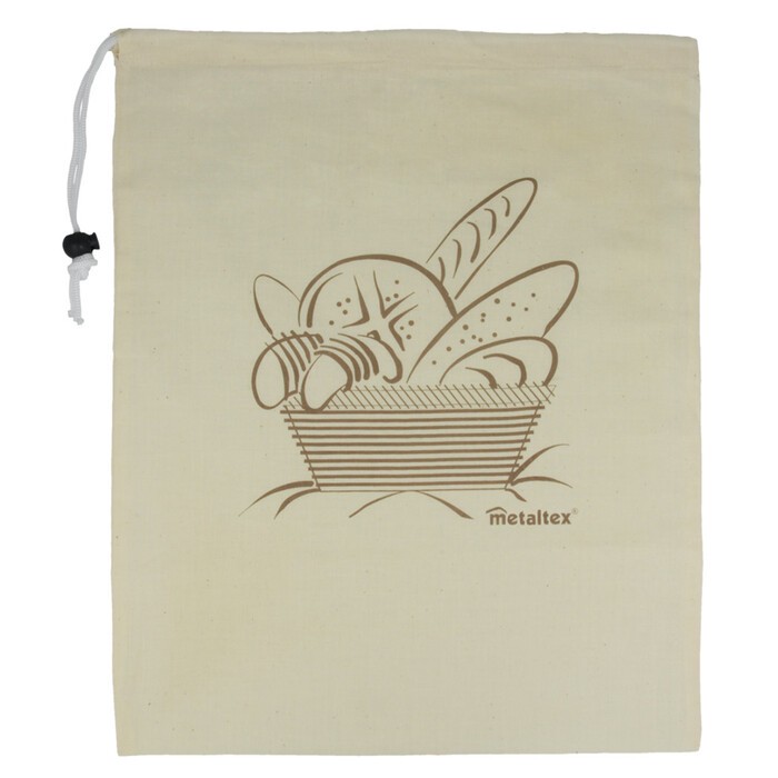 Brotbeutel aus Baumwolle 34 x 43 cm beige