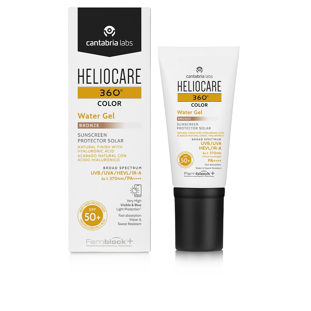 Heliocare 360° Color Sonnenschutz mit Aqua-Gel-Farbe SPF50+ #Bronze
