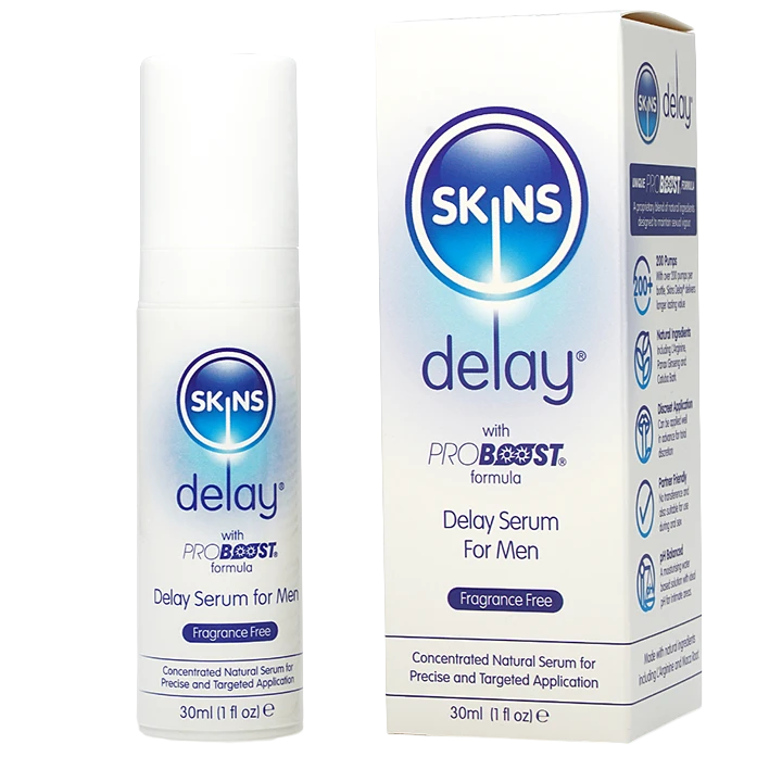 Skins Natural Delay Serum 30ml (Fragrance Free)