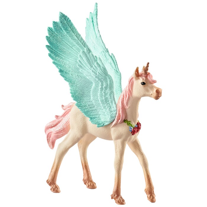 SCHLEICH® Spielfigur Schmuckeinhorn-Pegasus Fohlen bunt