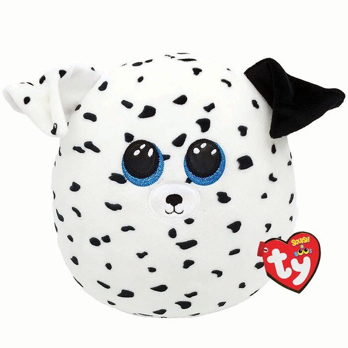 TY Beanie Boo's Plüschtier Hund Fetch 15 cm schwarz/weiß