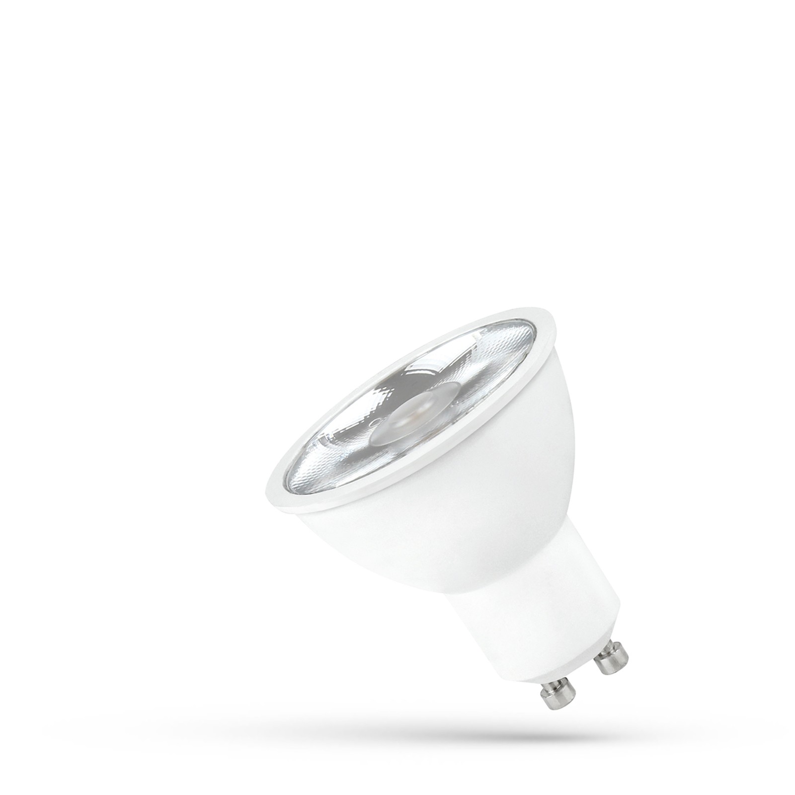 GU10 LED Leuchtmittel, Strahler neutralweiß 4000K 4,5W = 45 Watt 380 Lumen 230V Winkel 45º Länge 54 mm