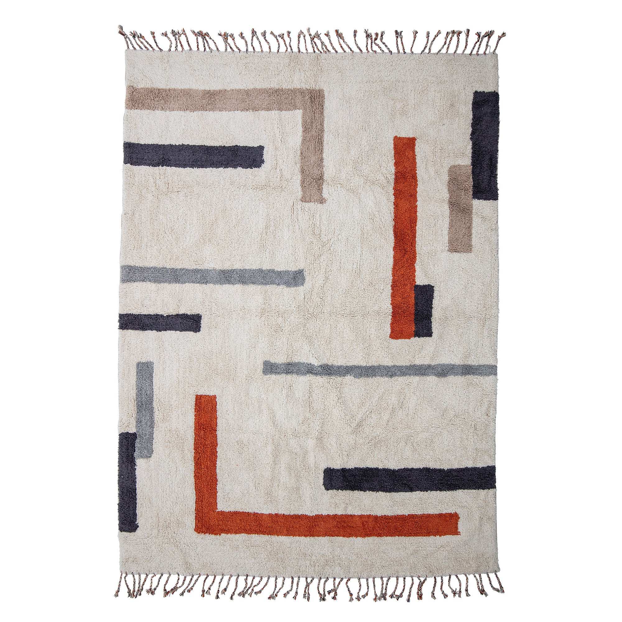 Bloomingville Teppich Baumwolle nature Jue 140x200cm